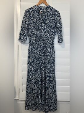 Beau & Ro navy floral cotton dress